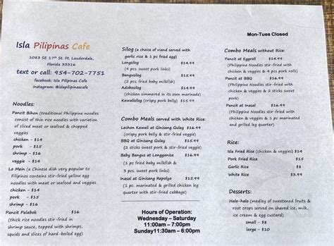 isla pilipinas cafe|Online Menu of Isla Pilipinas Cafe, Fort Lauderdale, FL.